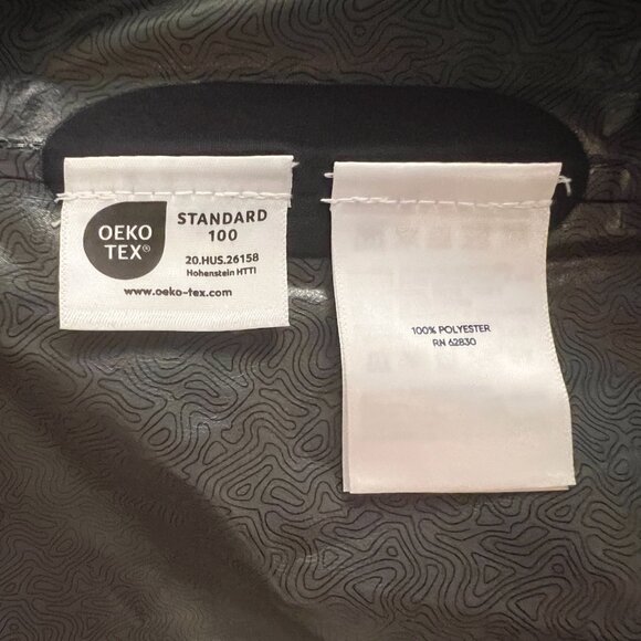 Lands' End Women's Rain Jacket Size Medium 10-12 Hooded Navy Blue - Picture 10 of 11